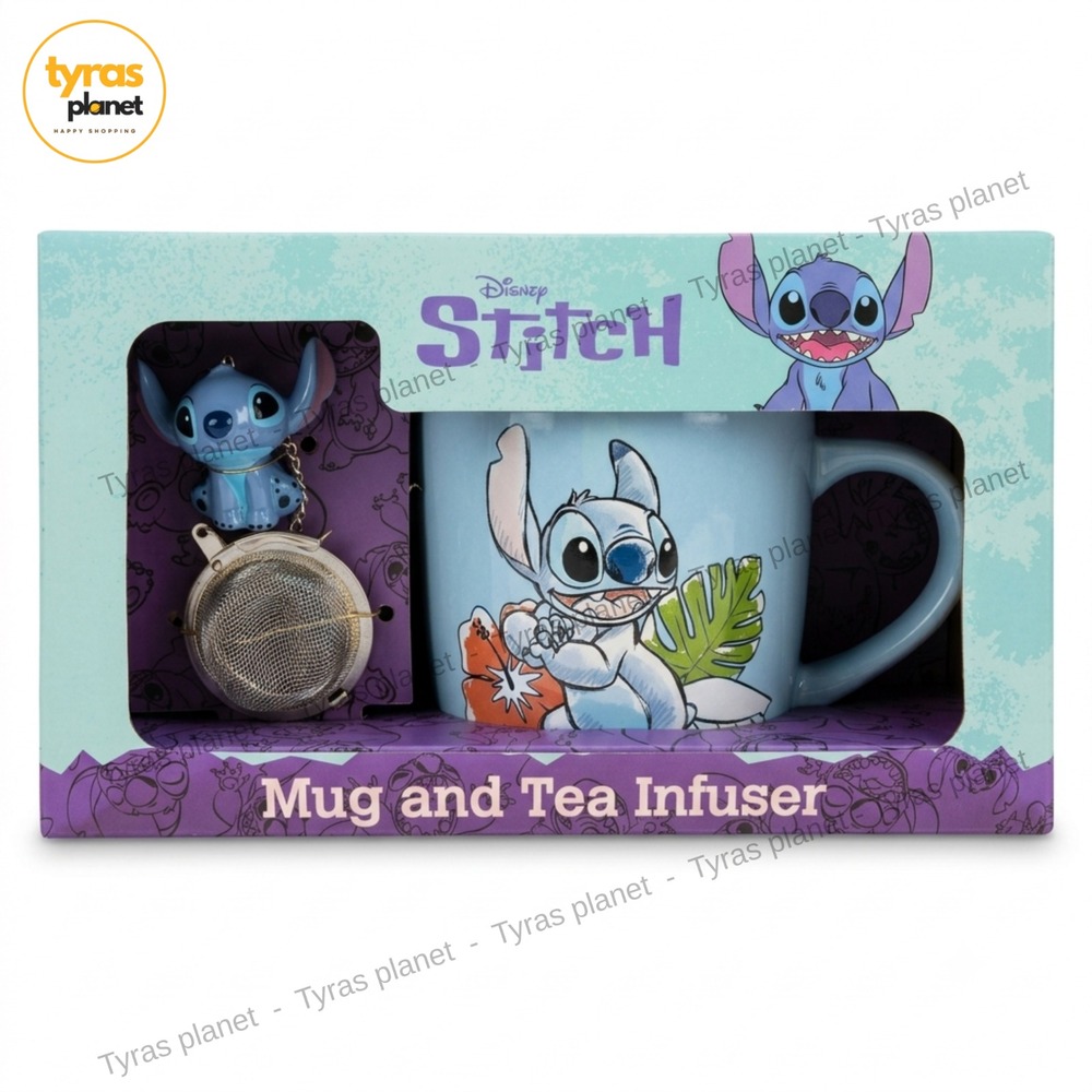 Disney Stitch Mug and Tea Infuser New Lilo & Stitch Zrike Brands 4022577 Gift